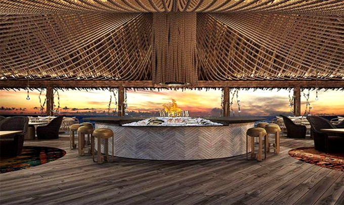 Azure（木炭餐厅） dining美食的图片集（ 海鲜、 国际风味 ），印度洋三大明珠马尔代夫,斯茹芬富士岛 Sirru Fen Fushi