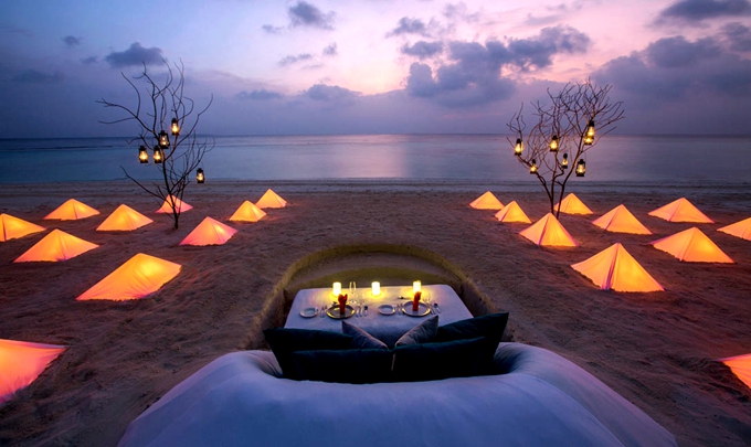 Borderless Dining（海鲜餐厅） dining美食的图片集（ 海鲜(各式BBQ) ），印度洋三大明珠马尔代夫,都喜天阙 Dusit Thani