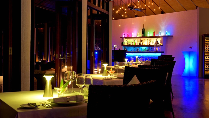 Les Turquoises dAqua（法式餐吧） dining美食的图片集（ 法国风味美食 ），印度洋三大明珠马尔代夫,莉莉岛|丽莉岛 Lily Beach Resort