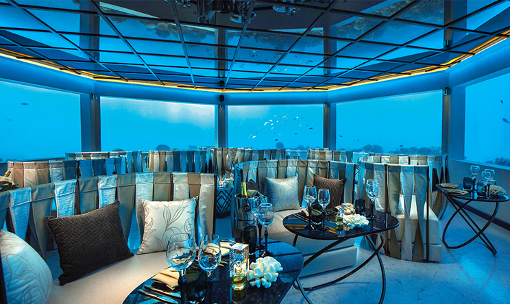 水下餐厅--M6m
 dining美食的图片集( 在海底 ),印度洋三大明珠马尔代夫,奥臻岛 OZEN by Atmosphere