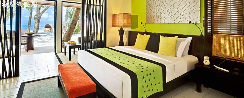 房型内部设施图片参考,如无边泳池与电视及音响, 海滨按摩池别墅-Beachfront Jet Pool Villa maldievs(悦椿伊瑚鲁(葫芦)岛 Angsana Ihuru)