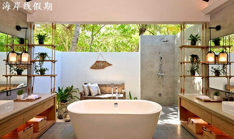 房型内部设施图片参考，如无边泳池与电视及音响， 海滩泳池别墅-Beach Pool Villa maldievs(卡戴帕茹岛|大公园岛 Grand Park Kodhipparu Maldives) 