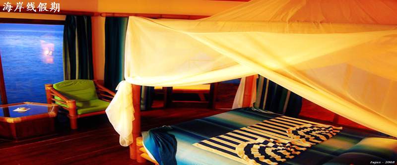 房型内部设施图片参考，如无边泳池与电视及音响， 水上小屋-Water bungalow maldievs(安嘎嘎岛 Angaga Island) 