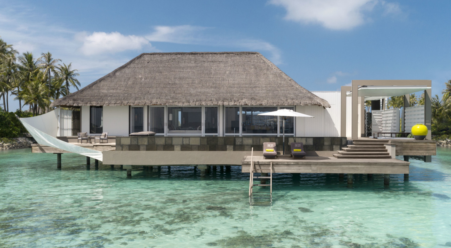 单卧室水上别墅-Water Villas one bedroom 房型图片及房间装修风格(白马庄园 Cheval Blanc Randheli)海岛马尔代夫 