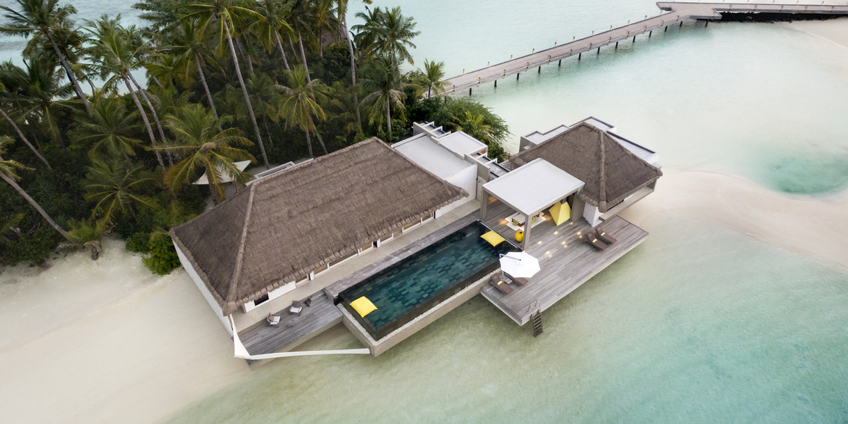 双卧室花园泄湖别墅-Lagoon Garden Water Villas two bedrooms 房型图片及房间装修风格(白马庄园 Cheval Blanc Randheli)海岛马尔代夫 