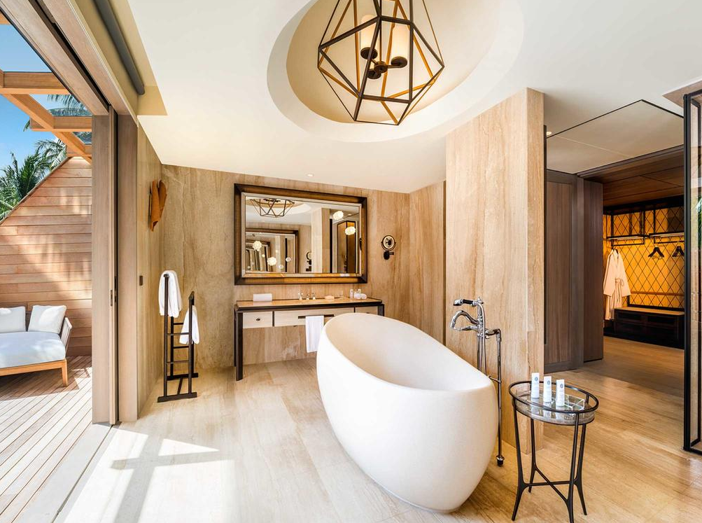 双卧室海滩泳池套房-Two-Bedroom Beach Suite with pool 房型图片及房间装修风格(瑞吉|沃木里 The St. Regis Maldives Vommuli Resort)海岛马尔代夫 