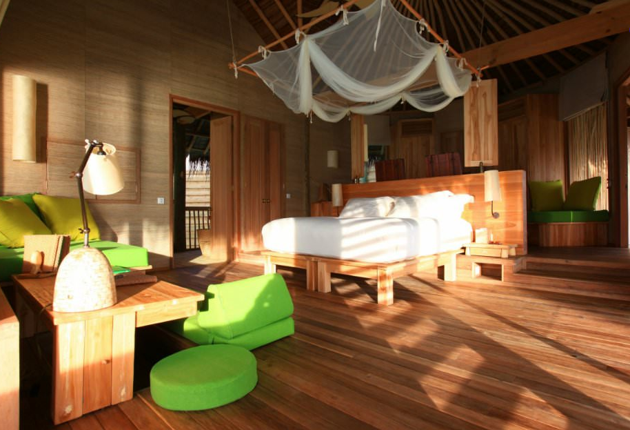 房型内部设施图片参考，如无边泳池与电视及音响， 海洋泳池别墅-Ocean Water Villa With Pool maldievs(六善拉姆 Six Senses Laamu Maldives) 