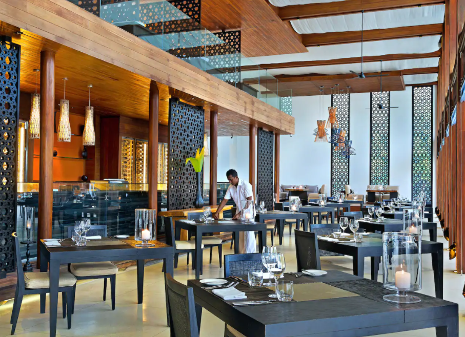 The Dining Room（主餐厅） dining美食的图片集（ 国际美食（点餐） ），印度洋三大明珠马尔代夫,柏悦|哈达哈 Park Hyatt Hadahaa
