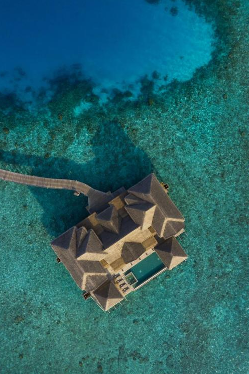 房型内部设施图片参考，如无边泳池与电视及音响， 总统套房-The Residence maldievs(瓦卡鲁|瓦卡库岛|小白马 Vakkaru Maldives) 