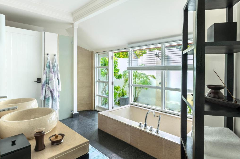  带泳池的海滩庭院别墅-Beach Pavillion with Pool 房型图片及房间装修风格(小四季|四季库达呼拉 Fourseasons Kuda)海岛马尔代夫 