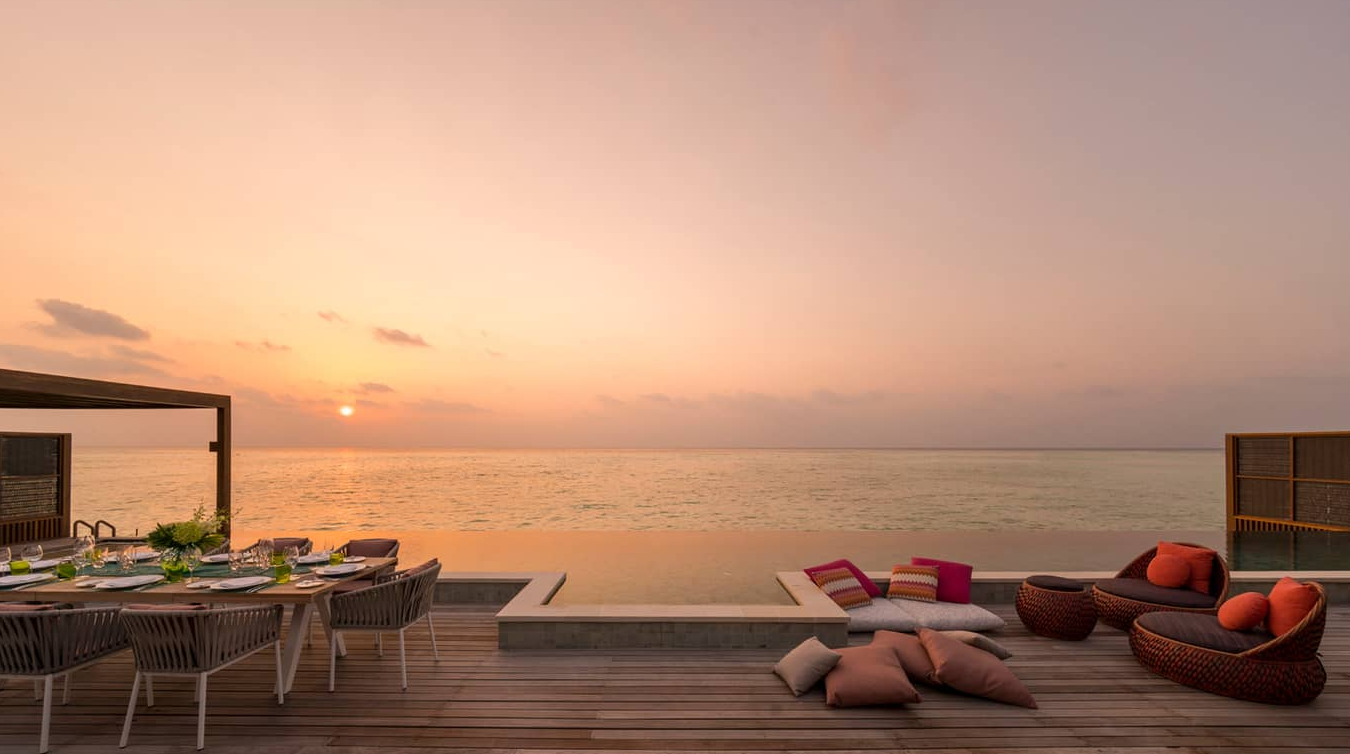 日落3卧水上套房-Sunset three bedroom water suite 房型图片及房间装修风格(小四季|四季库达呼拉 Fourseasons Kuda)海岛马尔代夫 