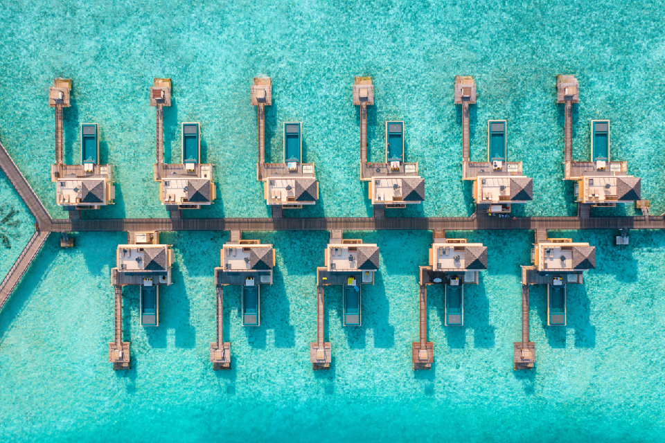 In-Ocean Sunrise Pool Villa With Sala-日出海中阁带瑜伽亭 房型图片及房间装修风格(薇拉瓦鲁岛|AV岛|海龟岛 Angsana velavaru)海岛马尔代夫 