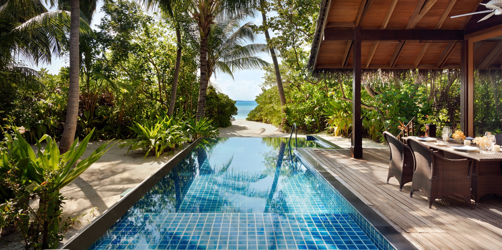 沙滩泳池别墅-Beach Villa With Pool 房型图片及房间装修风格(香格里拉|薇宁姬莉岛 Shangri-La s Villingili Resort and Spa Maldives)海岛马尔代夫 