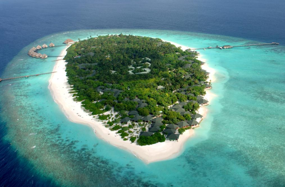  蜜都帕如岛|密度帕如 Meedhupparu Maldives 鸟瞰地图birdview map清晰版 马尔代夫