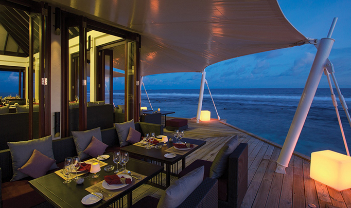 Just Veg dining美食的图片集( 亚洲美食 ),印度洋三大明珠马尔代夫,AKM卡尼富士岛 Atmosphere Kanifushi Maldives