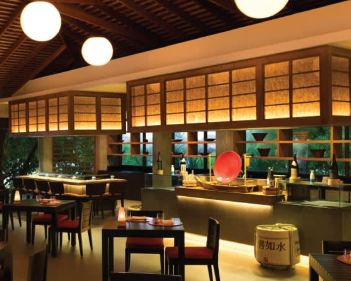 ORIGAMI（日本餐厅） dining美食的图片集（ 日本美食 ），印度洋三大明珠马尔代夫,笛古岛D岛(安娜塔拉) Anantara Dhigu