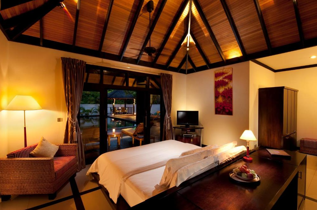 房型内部设施图片参考,如无边泳池与电视及音响, 隐逸别墅-Hidden Retreat maldievs(伊露岛|伊露富士 THE SUN SIYAM IRU FUSHI )