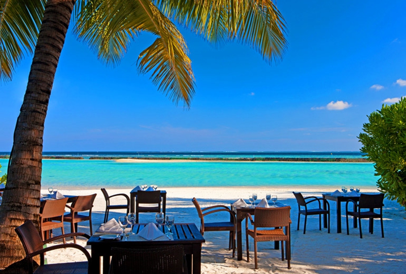 Sand Coast--沙岸咖啡厅 dining美食的图片集（ 国际 ），印度洋三大明珠马尔代夫,满月岛(喜来登) Full Moon