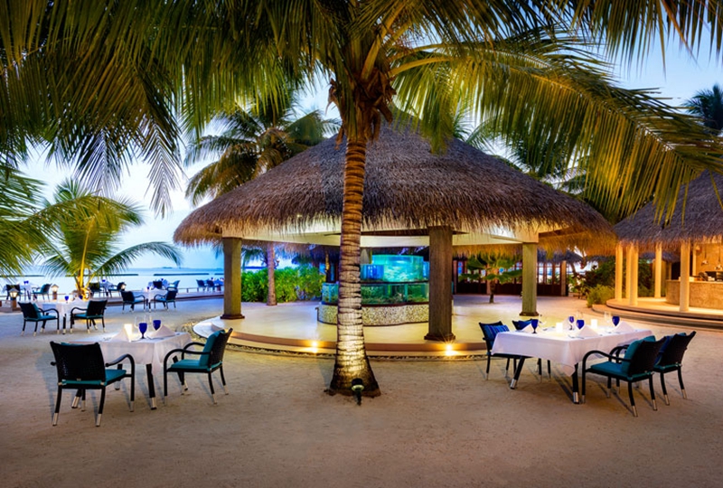 Sea Salt--海盐餐厅 dining美食的图片集（ 牛排和海鲜 ），印度洋三大明珠马尔代夫,满月岛(喜来登) Full Moon