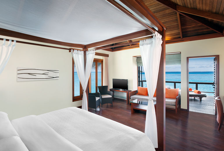 水上别墅-Water Villa 房型图片及房间装修风格(满月岛(喜来登) Full Moon)海岛马尔代夫 