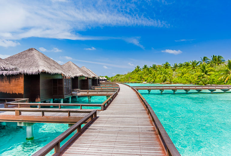 水上小屋-Water Bungalows 房型图片及房间装修风格(满月岛(喜来登) Full Moon)海岛马尔代夫 