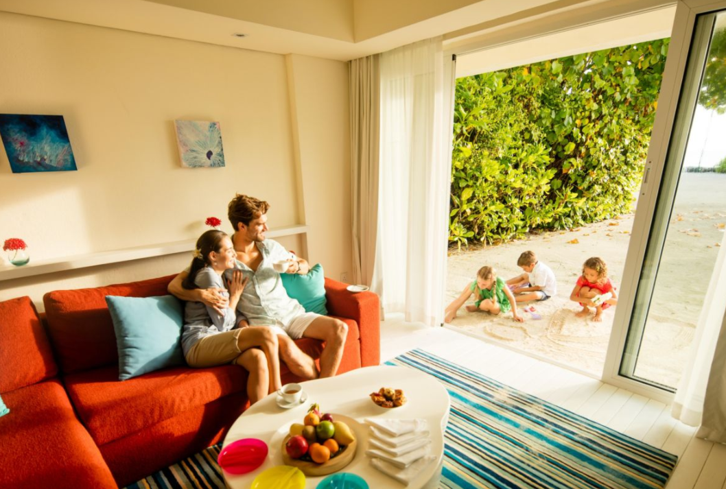 双卧家庭沙滩别墅屋-Two Bedroom Family Beach House 房型图片及房间装修风格(康杜玛(马)岛 Kandooma Maldives)海岛马尔代夫 