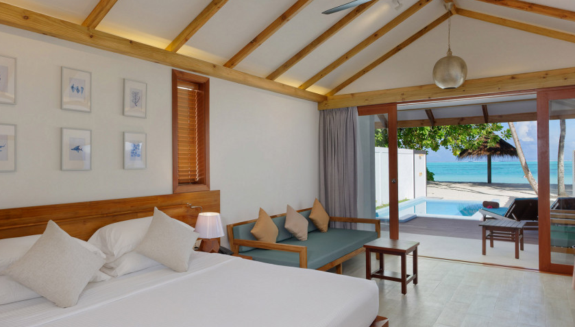 沙屋泳池别墅-Beach Pool Villa 房型图片及房间装修风格(马尔代夫太阳岛 Sun Island Resort)海岛马尔代夫 