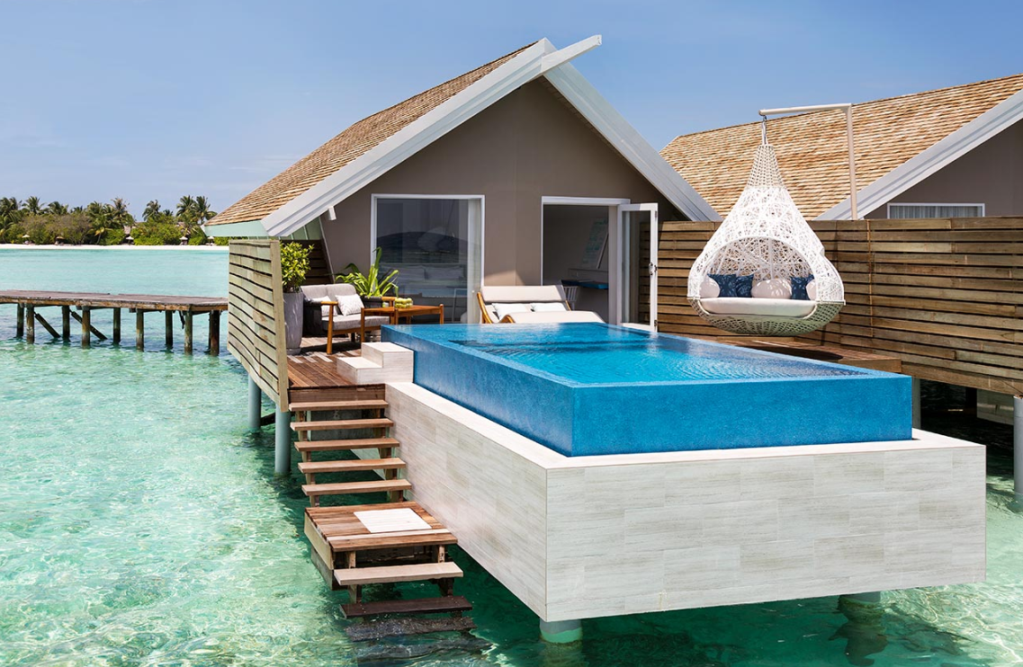 浪漫泳池水上别墅-Romantic Pool Water Villa 房型图片及房间装修风格(丽世岛|原狄娃岛 LUX* SOUTH Maldives)海岛马尔代夫 