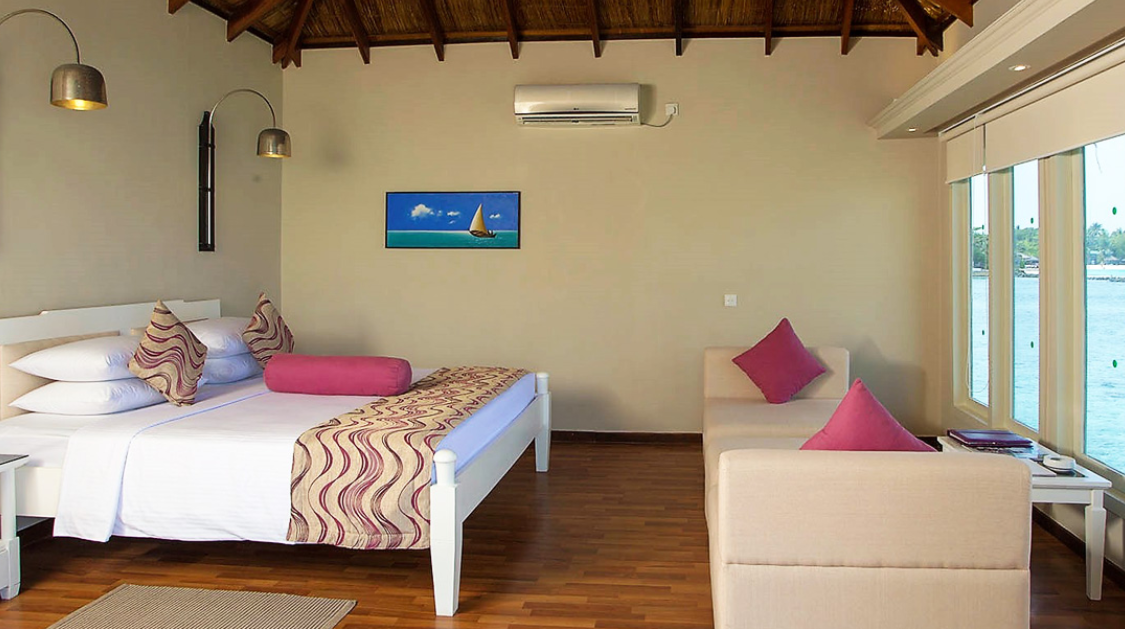 豪华水上别墅-Water  Bungalows 房型图片及房间装修风格(梦幻岛 Cinnamon Island  Dhonveli)海岛马尔代夫