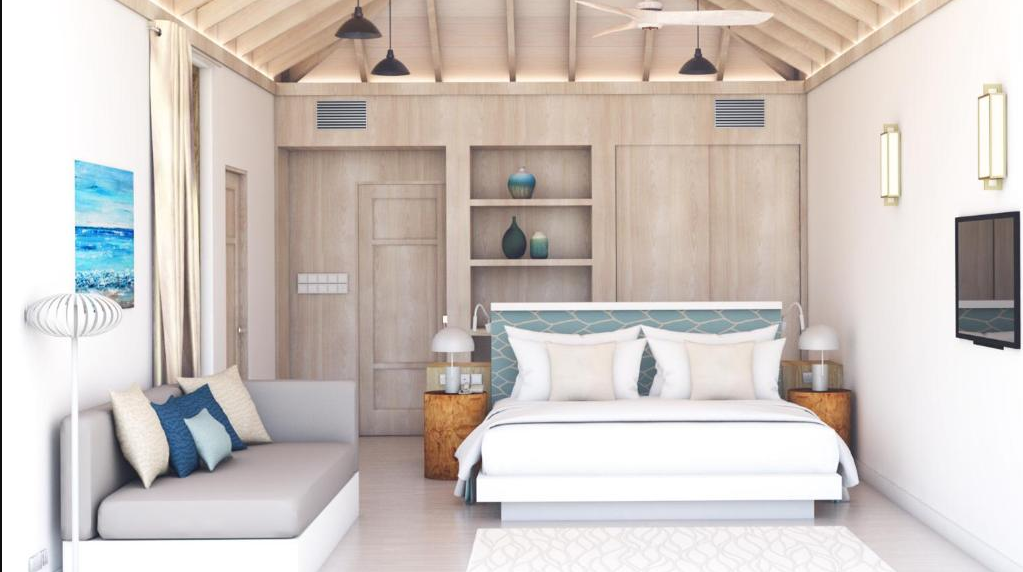 房型内部设施图片参考，如无边泳池与电视及音响， 沙滩别墅-Beach Villas maldievs(班度士岛|班多士 Bandos islands) 