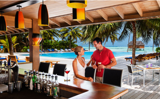 Hot Rock Bar--热石酒吧（成人酒吧） dining美食的图片集（ 酒水（点餐） ），印度洋三大明珠马尔代夫,蜜月岛|美禄岛 Meeru Maldives