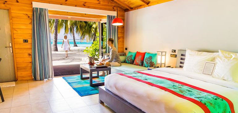 沙滩别墅-Beach Villas 房型图片及房间装修风格(蜜月岛|美禄岛 Meeru Maldives)海岛马尔代夫 