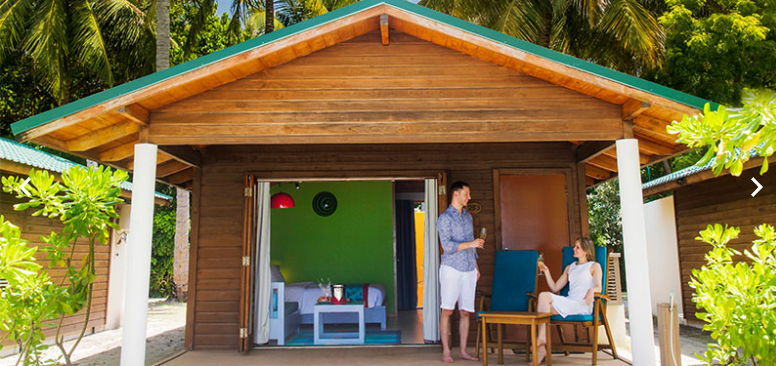 房型内部设施图片参考，如无边泳池与电视及音响， 沙滩别墅-Beach Villas maldievs(蜜月岛|美禄岛 Meeru Maldives) 