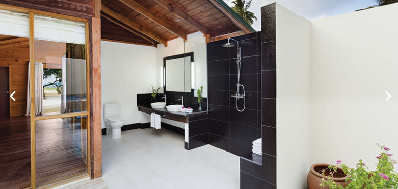 房型内部设施图片参考，如无边泳池与电视及音响， 按摩浴缸海滩别墅-Jacuzzi Beach Villas maldievs(蜜月岛|美禄岛 Meeru Maldives) 