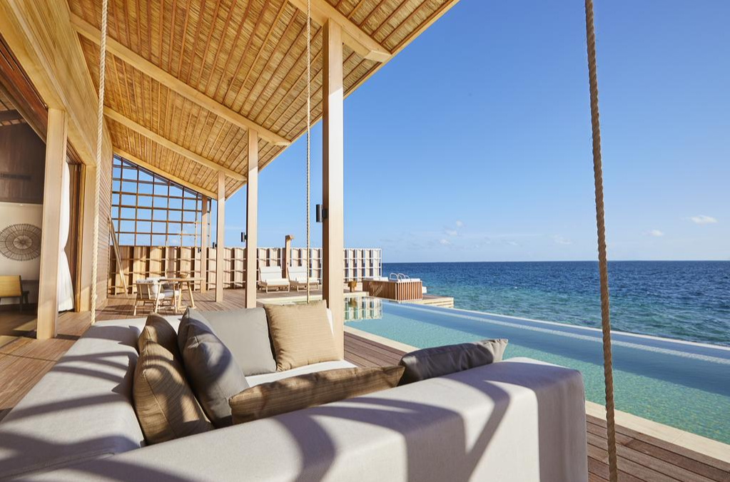 一卧室水上泳池套房-Ocean Residence 房型图片及房间装修风格(库达度私人岛 Kudadoo Maldives)海岛马尔代夫 