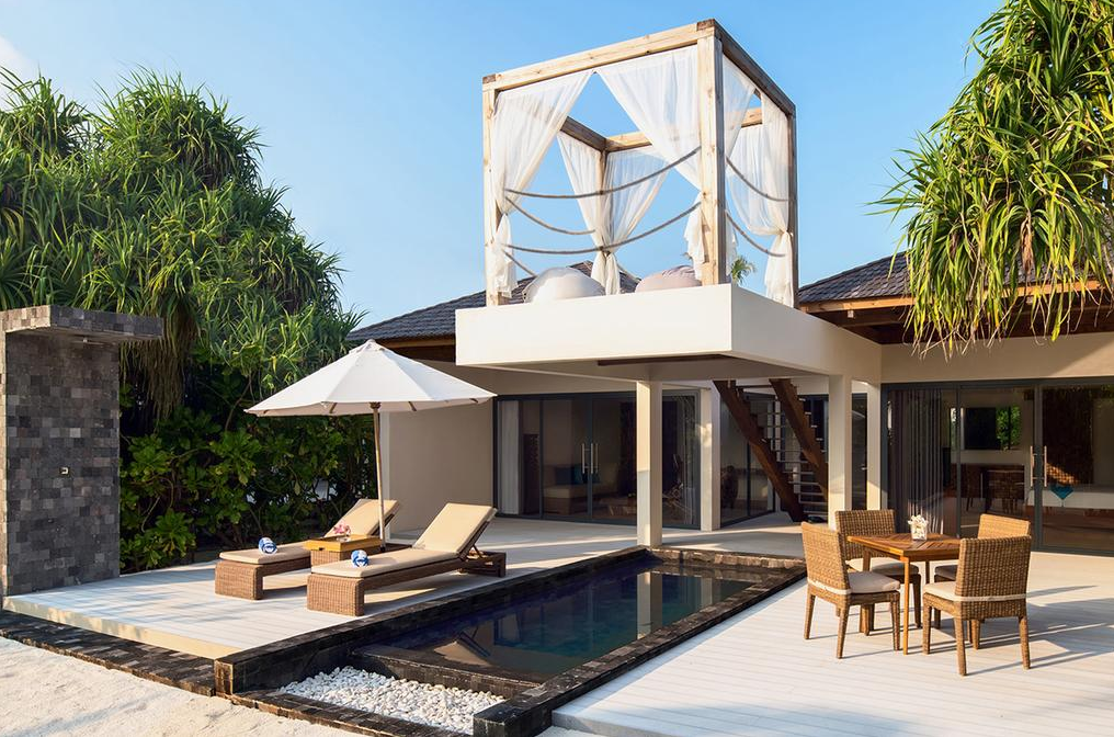 海滩泳池套房-Beach Pool Suite 房型图片及房间装修风格(莫凡彼|瑞享岛 Movenpick Resort Kuredhivaru Maldives)海岛马尔代夫 