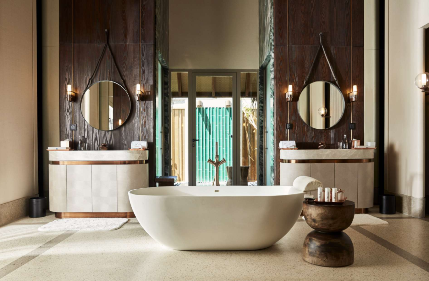 房型内部设施图片参考，如无边泳池与电视及音响， 豪华水上泳池别墅-Luxury Water Villa With Pool maldievs(娇丽岛 Joali Maldives) 