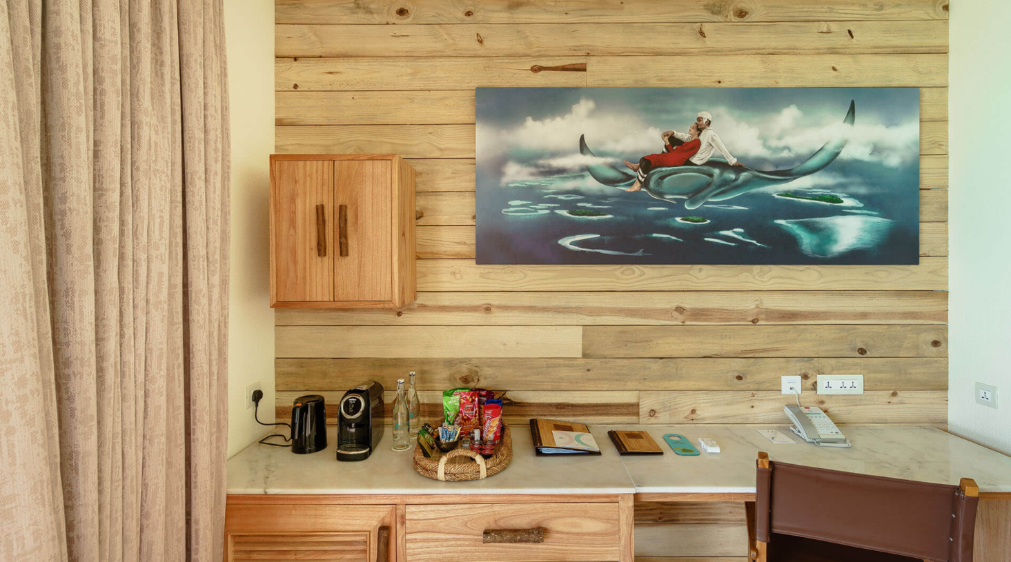 房型内部设施图片参考，如无边泳池与电视及音响， Manta Villa-曼塔别墅  maldievs(你与我 You & Me by Cocoon Maldives) 