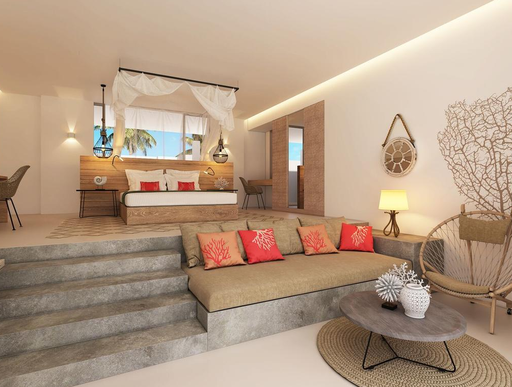 King Ocean Suite-国王海洋套房（双卧）  房型图片及房间装修风格(伊露薇丽岛 Sun Aqua Iru Veli)海岛马尔代夫 