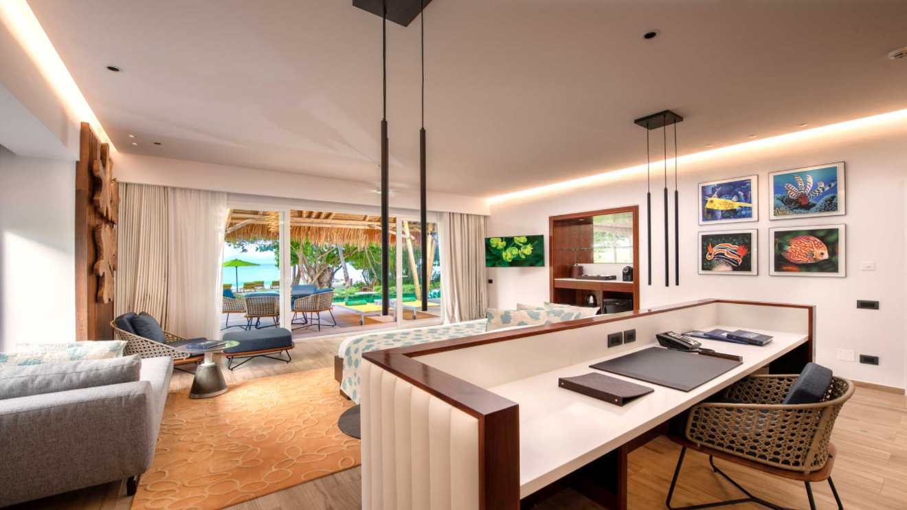 Family Beach Villa With Pool-家庭沙滩泳池别墅  房型图片及房间装修风格(翡翠岛 Emerald Maldives Resort and Spa)海岛马尔代夫 