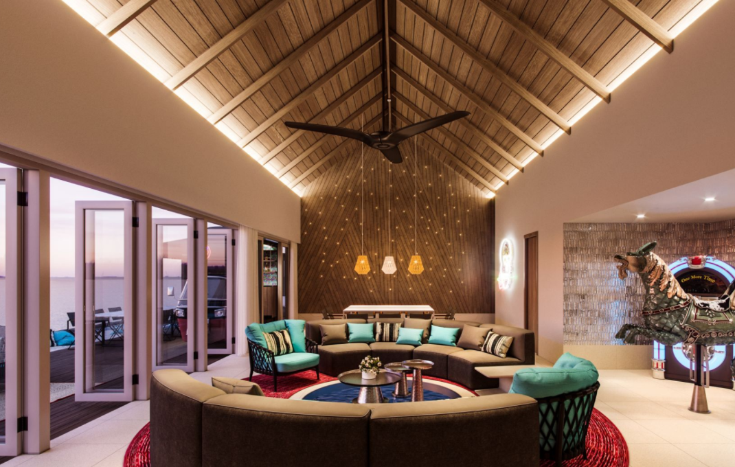 摇滚明星别墅-Rock Star Villa 房型图片及房间装修风格(硬石酒店 HARD ROCK HOTEL MALDIVES)海岛马尔代夫 