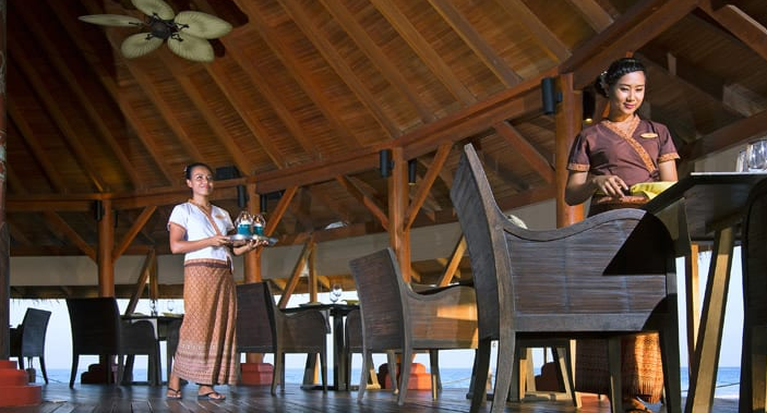 Baan Huraa（泰国餐厅） dining美食的图片集（ 泰国菜 ），印度洋三大明珠马尔代夫,娜拉杜岛 Naladhu Private Island Maldives