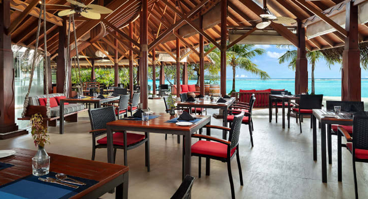 Fushi Café（珊瑚餐厅） dining美食的图片集（ 马尔代夫美食 ），印度洋三大明珠马尔代夫,娜拉杜岛 Naladhu Private Island Maldives