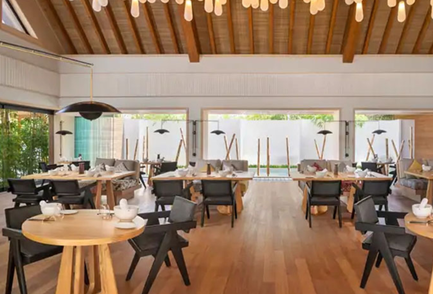 Tangled(亚洲餐厅) dining美食的图片集( 面吧(中国各类面条以及点心)点餐 ),印度洋三大明珠马尔代夫,华尔道夫.伊塔富士岛|希尔顿 Waldorf Astoria Maldives Ithaafushi