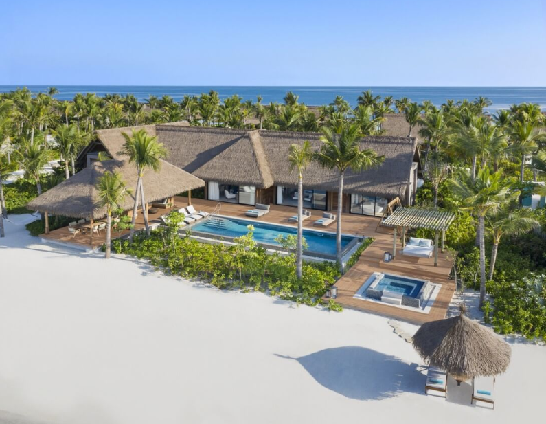 Two Bedroom Beach Villa With Pool-双卧室沙滩泳池别墅  房型图片及房间装修风格(华尔道夫.伊塔富士岛|希尔顿 Waldorf Astoria Maldives Ithaafushi)海岛马尔代夫 