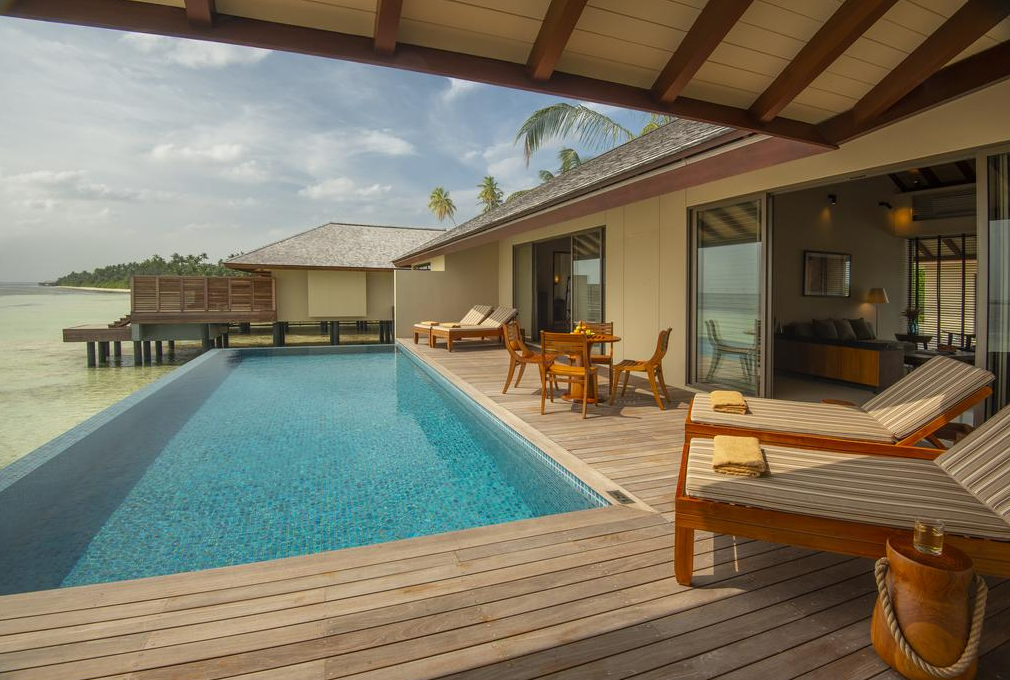 Two bedroom water villa withpool-双卧水上泳池别墅 房型图片及房间装修风格(瑞喜敦迪鼓拉D岛 The Residence Maldives at Dhigurah)海岛马尔代夫 