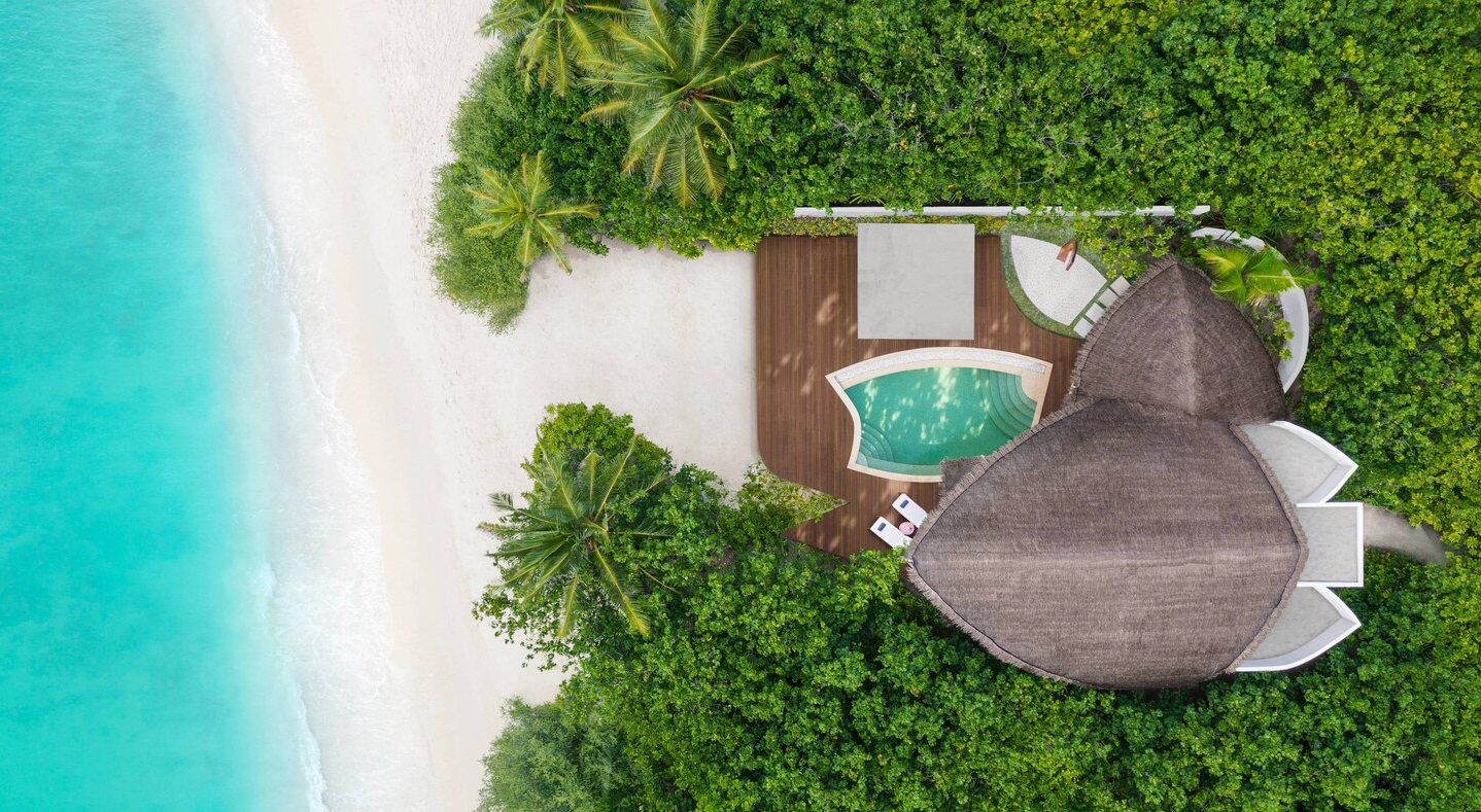 Beach Pool Villa sunset-日落海滩泳池别墅 房型图片及房间装修风格(万豪酒店 JW Marriott Maldives Resort Spa)海岛马尔代夫 