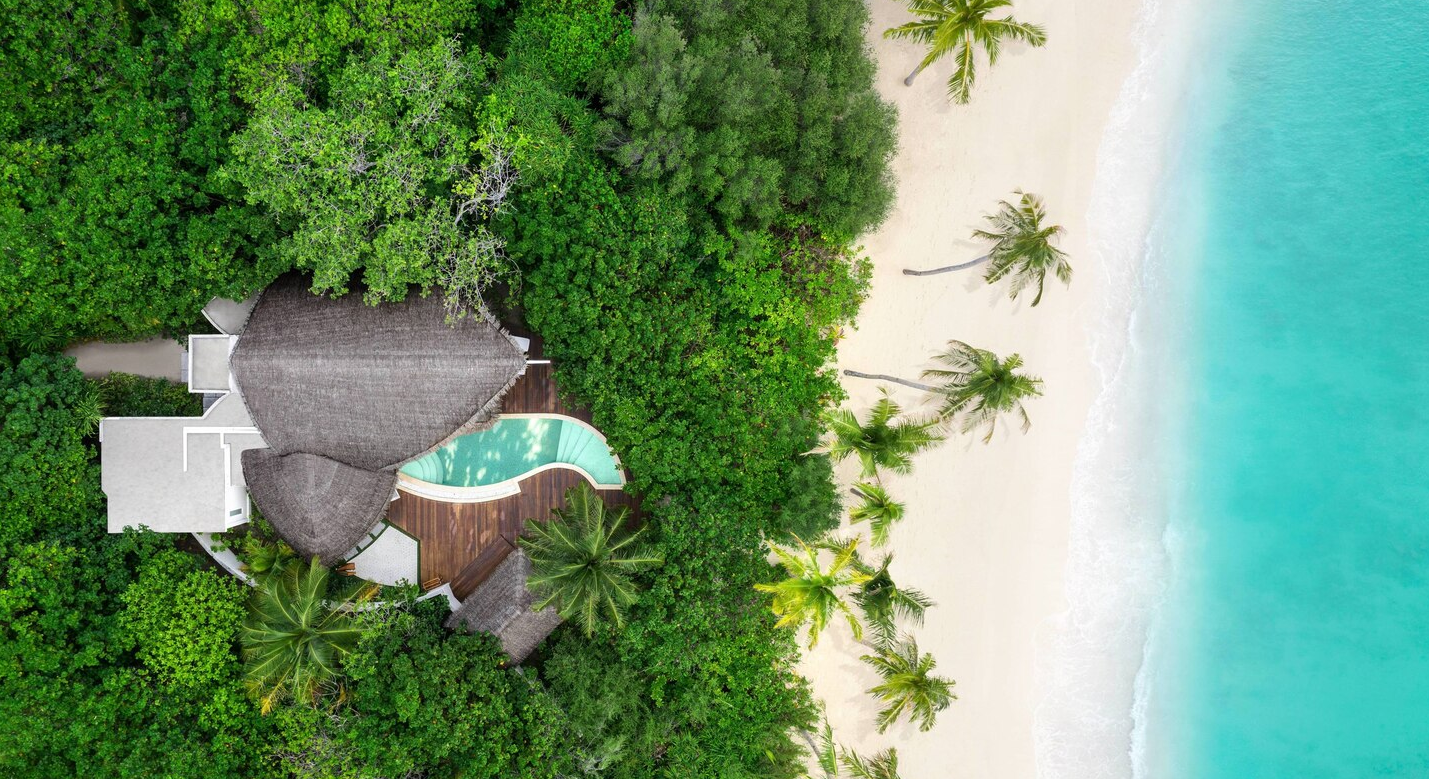 Duplex Beach Pool Villa-复式海滩泳池别墅 房型图片及房间装修风格(万豪酒店 JW Marriott Maldives Resort Spa)海岛马尔代夫 
