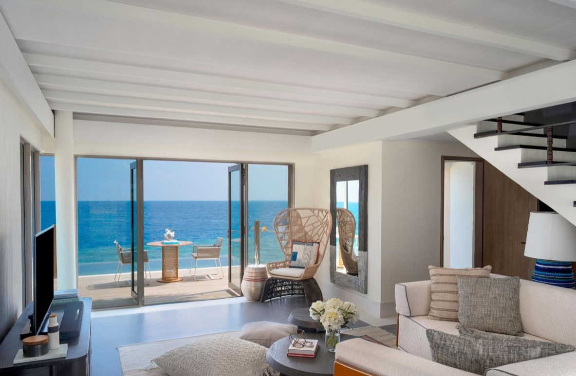 Three Bedroom Lagoon Residence-三卧室泻湖住宅 房型图片及房间装修风格(洲际酒店(ihg) InterContinental Maldives Maamunagau Resort)海岛马尔代夫