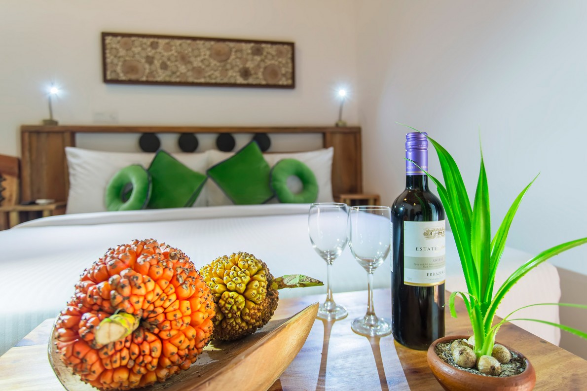 房型内部设施图片参考,如无边泳池与电视及音响, 沙滩小屋-Goathi maldievs(艾菲伊自然度假岛 AaaVeee Nature